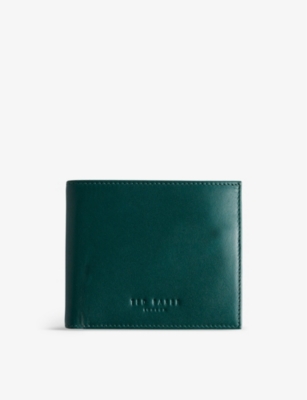 TED BAKER: Graison logo-embossed stripe leather wallet