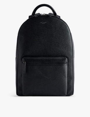 TED BAKER Conann logo-embossed leather backpack