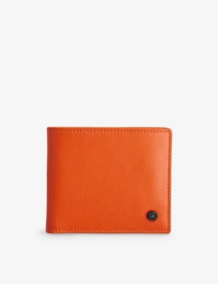 TED BAKER: Coltonn logo-stud two-tone leather wallet