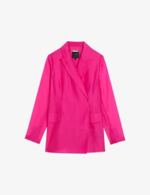 TED BAKER: Yomu double-breasted woven blazer