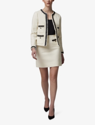 Charlie collarless tweed jacket