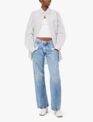 MAISON MARGIELA: Faded-wash straight-leg relaxed-fit jeans