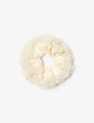 GOOD SQUISH: Baby B-e-a-utiful organza-frill silk scrunchie