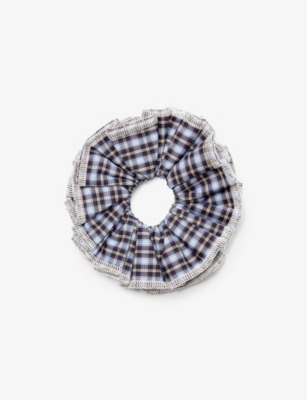 GOOD SQUISH: Baby Wilder logo-tab cotton scrunchie