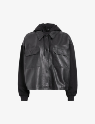 Morten Lea hooded leather jacket