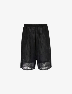CONNER IVES: Lace-overlay relaxed-fit woven shorts
