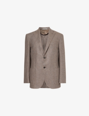 CORNELIANI: Notch-lapel regular-fit wool and cashmere-blend blazer