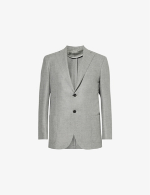 CORNELIANI: Notch-lapel regular-fit wool and cashmere-blend blazer