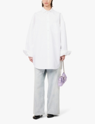 Balenciaga Maxi Patched Shirt Women