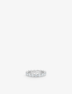 DE BEERS: Allegria small platinum and 1.94ct brilliant-cut diamond eternity ring