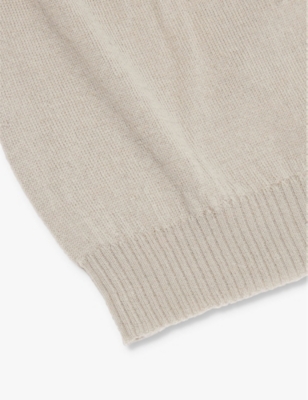 Shop Rick Owens Mens Medium Cashmere Knitted Beanie Pearl