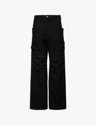 RICK OWENS: Stefan regular-fit wide-leg cotton trousers