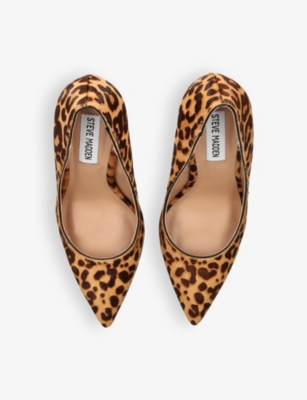 STEVE MADDEN: Evelyn-A leopard-print heeled leather pumps
