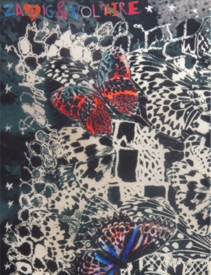 Blondie graphic-print silk scarf