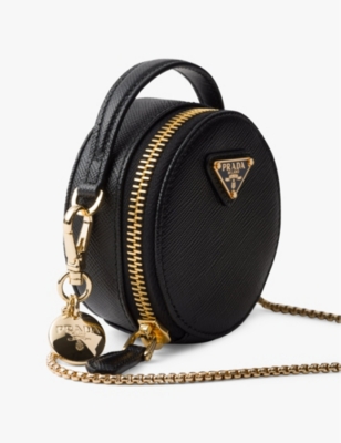 PRADA: Saffiano leather mini pouch