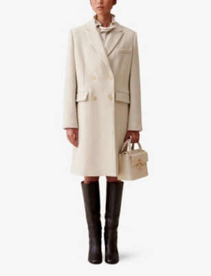 Claudie pierlot shearling shops coat