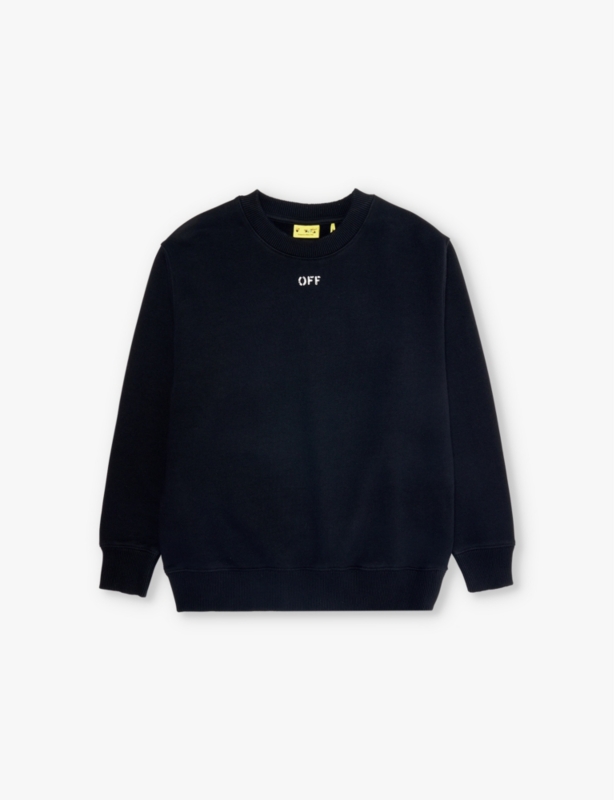 Stamp logo-print cotton-jersey sweatshirt