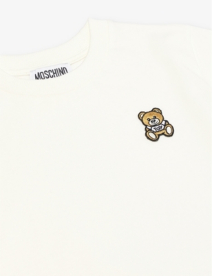 Toy Bear logo-appliqué cotton-jersey T-shirt 4-14 years