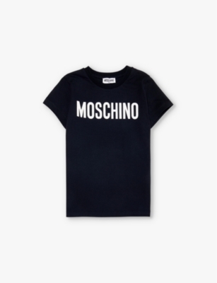 MOSCHINO: Classic brand-print stretch-cotton T-shirt 4-14 years