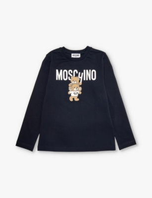 MOSCHINO: Toy Bear logo-print cotton-jersey T-shirt 4-14 years