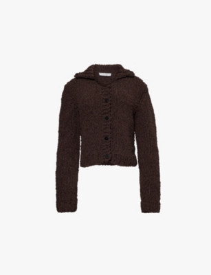 JW ANDERSON: Collared relaxed-fit chenille cardigan