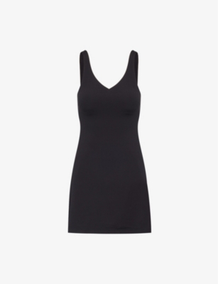 Lululemon Womens Black Align V-neck Stretch-woven Mini Dress