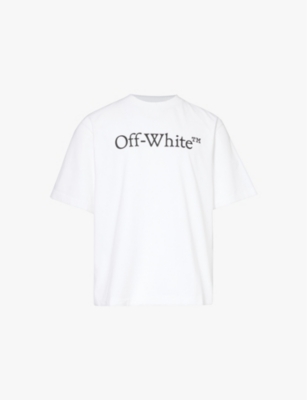 OFF-WHITE C/O VIRGIL ABLOH: Big Book Skate logo-print cotton-jersey T-shirt