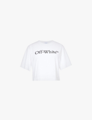 OFF-WHITE C/O VIRGIL ABLOH: Logo-print relaxed-fit cotton-jersey T-shirt