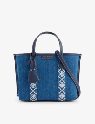 TORY BURCH: Perry denim tote bag