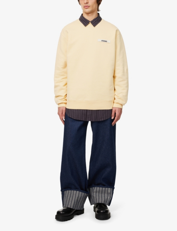 Logo-embroidered cotton-jersey sweatshirt