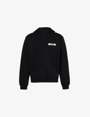 JACQUEMUS: Logo-embroidered cotton-jersey hoody