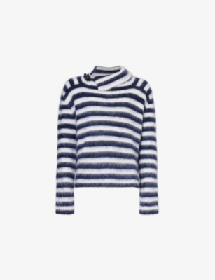 Jacquemus 'marina's Mohair Sweater In Multi-navy
