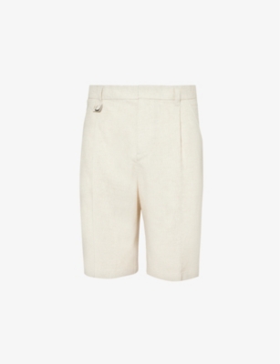 JACQUEMUS: Regular-fit linen-blend shorts