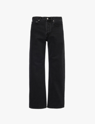 JACQUEMUS: Le De Nimes Droit straight-leg mid-rise recycled denim-blend jeans