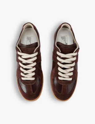 MAISON MARGIELA: Replica leather low-top trainers