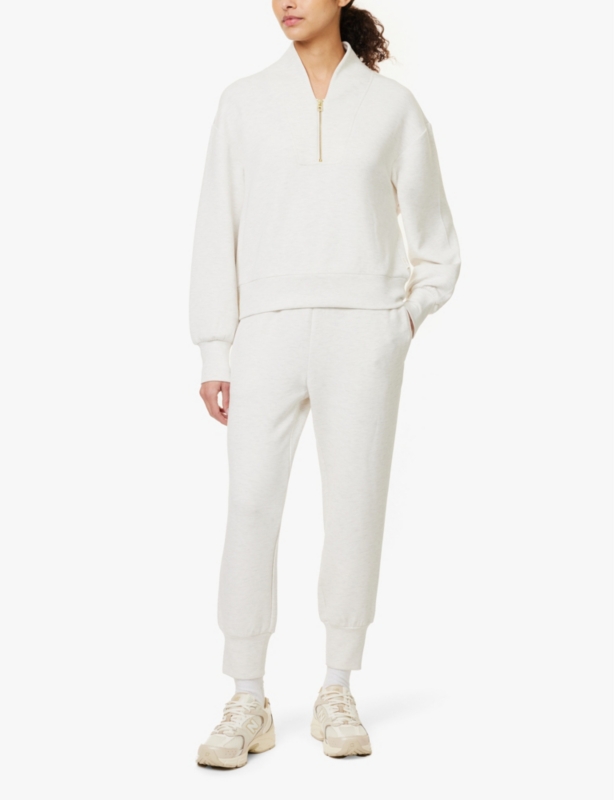 The Slim Cuff 25 relaxed-fit mid-rise stretch-jersey jogging bottoms