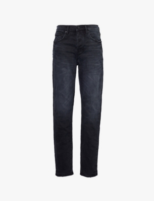 PURPLE BRAND: Supernova brand-patch straight-leg stretch-denim jeans