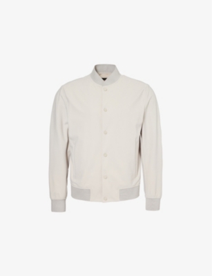 THEORY: Murphy ribbed-collar regular-fit stretch-woven jacket
