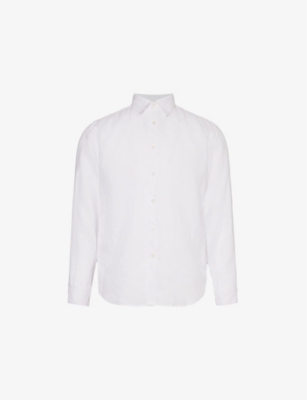 THEORY: Irving regular-fit linen shirt
