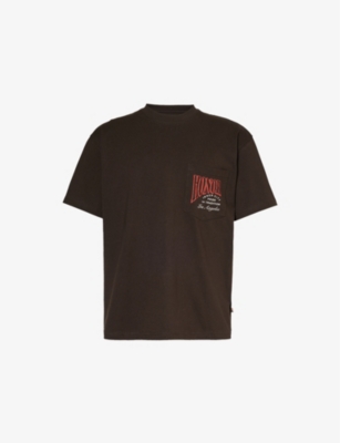 HONOR THE GIFT: Cigar brand-print cotton-jersey T-shirt