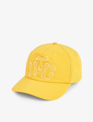 Honor The Gift Mens Yellow Embroidered Woven Baseball Cap