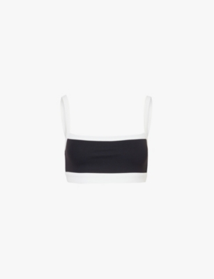 SPLITS59: Monah Rigor square-neckline stretch-woven bra