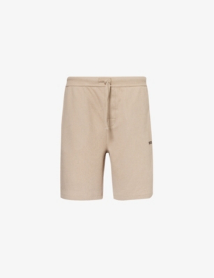 BOSS: Waffle-knit cotton-blend jersey shorts