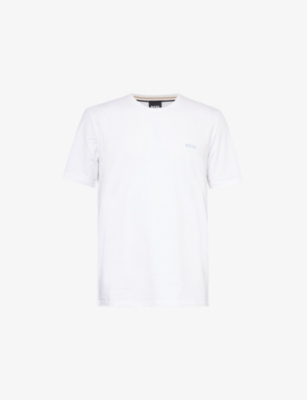 BOSS: Crewneck cotton-blend stretch-jersey T-shirt