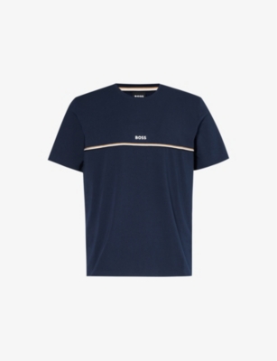 BOSS: Unique cotton-blend stretch-jersey T-shirt