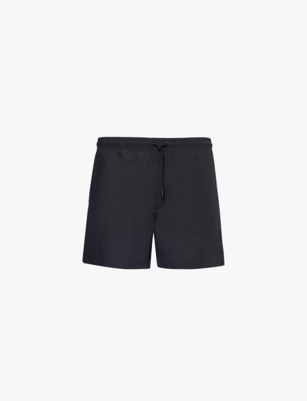 Elasticated-waist regular-fit swim shorts