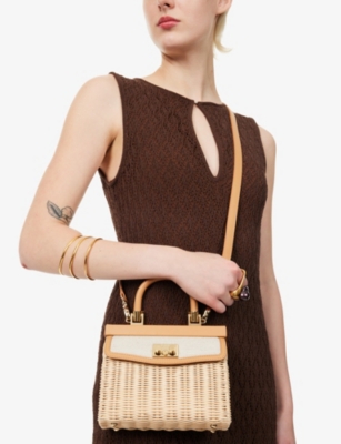 Shop Rodo Cream Paris Willow Top-handle Bag