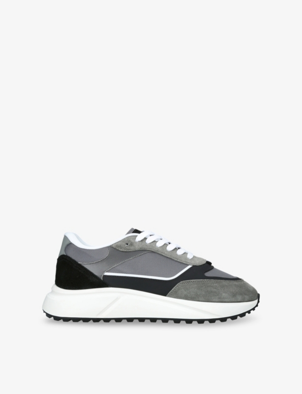 Technical Runner Suede and Mesh Low-Top Trainers