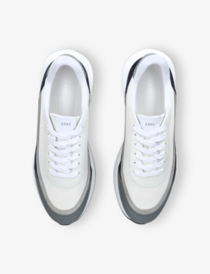 ARNE: Wave Runner Suede and Mesh Low-Top Trainers