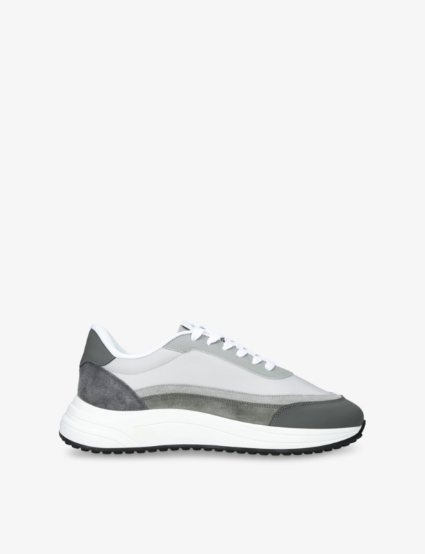 Wave Runner Suede and Mesh Low-Top Trainers
